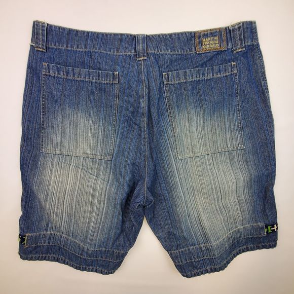 MARITHE FRANCOIS GIRBAUD DENIM SHORTS 44 X 11.5 - Picture 2 of 3